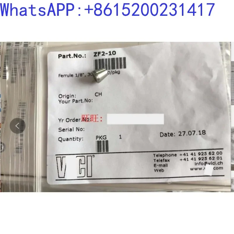 Original V-ICI six way valve 1/8 stainless steel screw joint/injection valve sealing sleeve from the United States
Original V-ICI six way valve 1/8 stainless steel screw joint/injection valve sealing sleeve from the United States