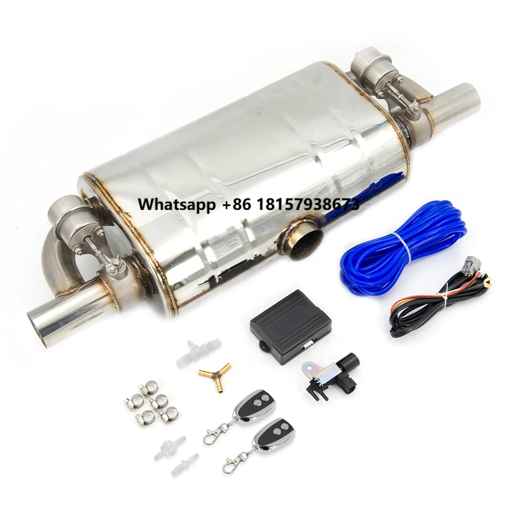 Universal T Shape Car Exhaust Pipe 51MM/63MM/76MM Vacuum Pump Variable Valve Mufflers Remote Control One Inlet Two Outlet
Universal T Shape Car Exhaust Pipe 51MM/63MM/76MM Vacuum Pump Variable Valve Mufflers Remote Control One Inlet Two Outlet