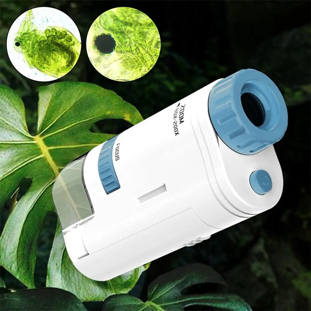 80-200x Pocket Microscope LED Light Science Electric Mini Microscope Equipment High Definition Children Microscope Observation
80-200x Pocket Microscope LED Light Science Electric Mini Microscope Equipment High Definition Children Microscope Observation
