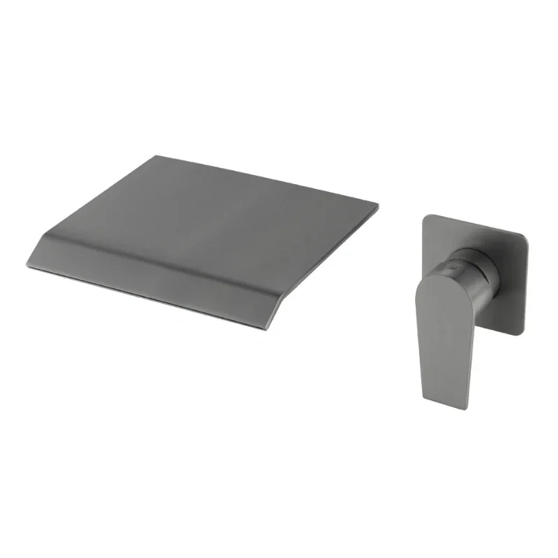 Simple 304 stainless steel, in-wall gun ash concealed basin faucet bathroom, bathtub waterfall hot and cold faucet
Simple 304 stainless steel, in-wall gun ash concealed basin faucet bathroom, bathtub waterfall hot and cold faucet