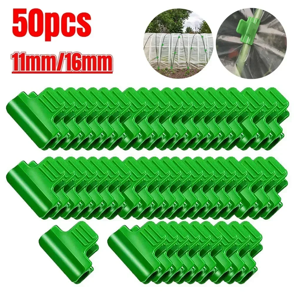 50 PCS For 11mm 16mm Garden Plants Support Planting Tools Greenhouse Clamp Film Row Covers Netting Tunnel Hoop Clips
50 PCS For 11mm 16mm Garden Plants Support Planting Tools Greenhouse Clamp Film Row Covers Netting Tunnel Hoop Clips