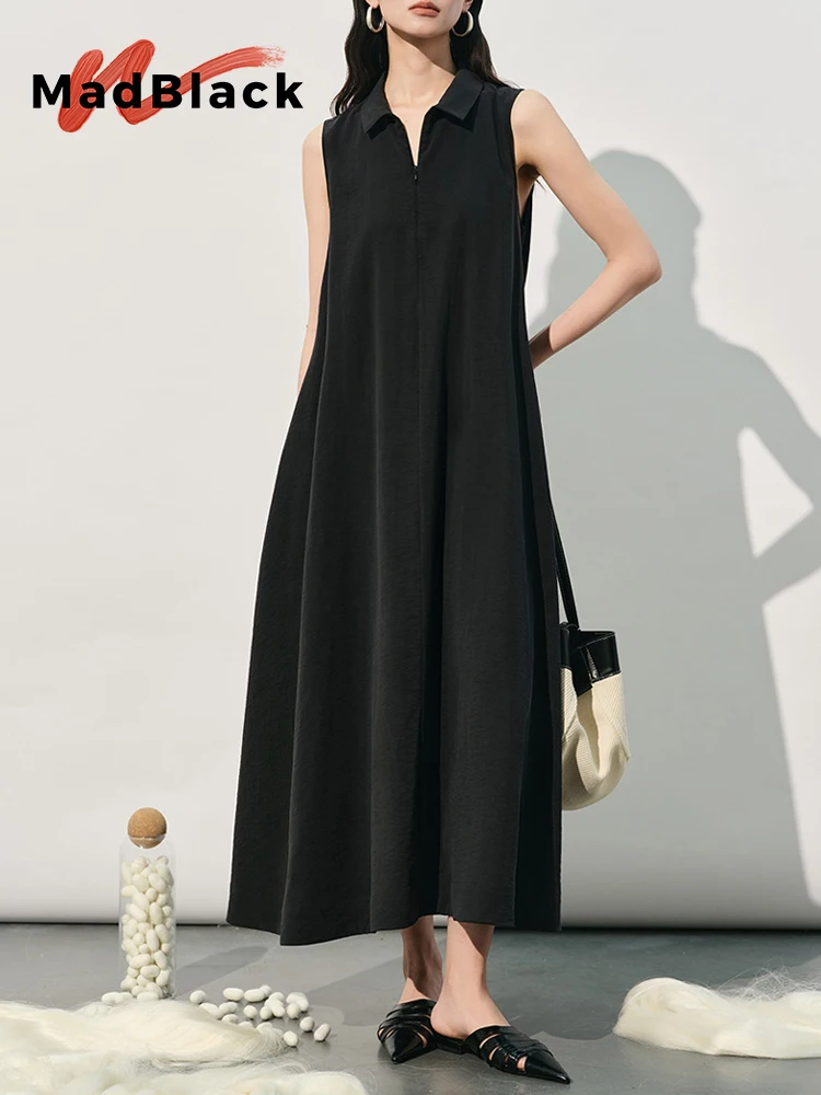 MadBlack-80%Silk 20%Nylon Elegant Dress, Lapel Sleeveless, Women Versatile Temperament Loose Dresses, 2026 Summer New D64147CC
MadBlack-80%Silk 20%Nylon Elegant Dress, Lapel Sleeveless, Women Versatile Temperament Loose Dresses, 2026 Summer New D64147CC