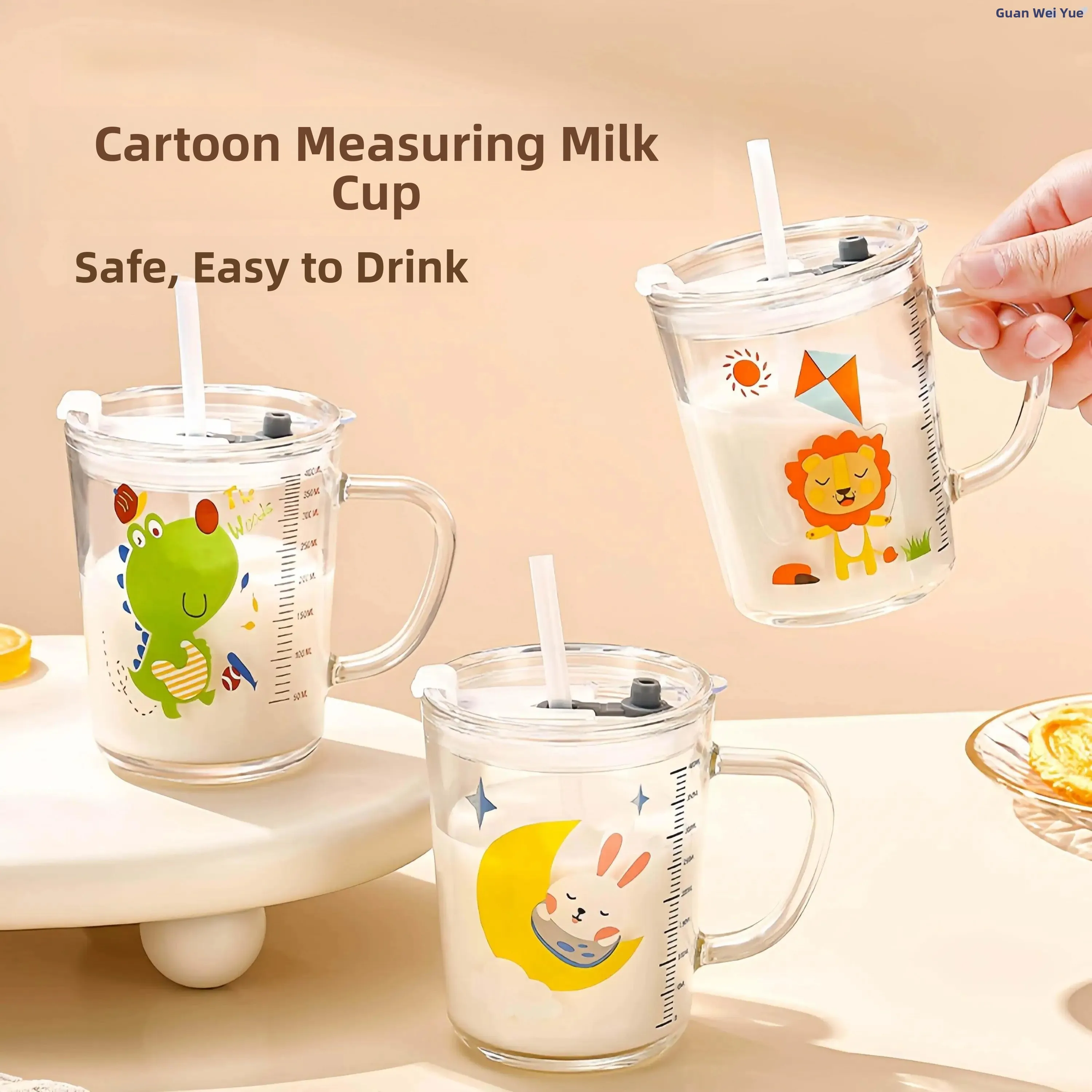 Children's Milk Cup with Scale Baby Water Glass Straw Cup for Milk Powder Mixing Anti-drop Special Cup for Drinking Milk
Children's Milk Cup with Scale Baby Water Glass Straw Cup for Milk Powder Mixing Anti-drop Special Cup for Drinking Milk