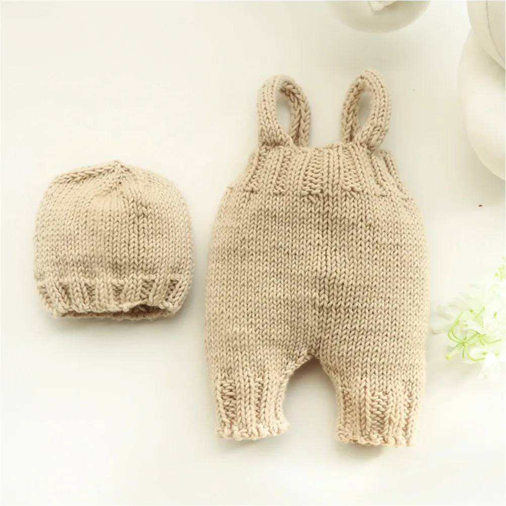 1Set Baby Suspender Outfit Knitted Hat Photography Prop Newborn Costume Kit for Boys Toddlers Adorable Photo Shoot Outfit
1Set Baby Suspender Outfit Knitted Hat Photography Prop Newborn Costume Kit for Boys Toddlers Adorable Photo Shoot Outfit