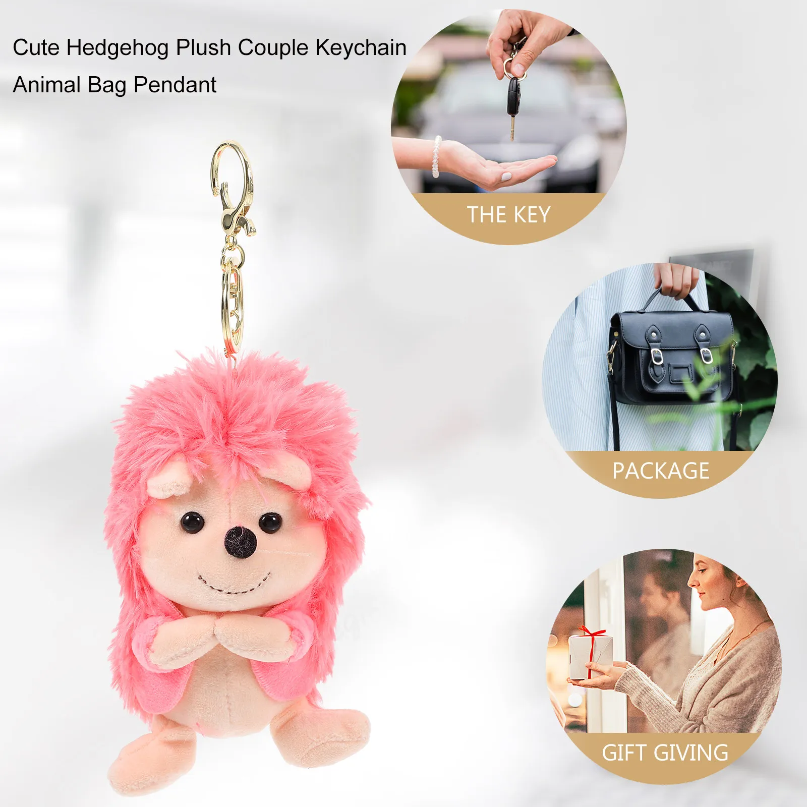 Hedgehog Keychain Pendant for Women Girls Handbag Backpack Purse Car Keys Home Kids Room Decoration Adorable Smooth Surface
Hedgehog Keychain Pendant for Women Girls Handbag Backpack Purse Car Keys Home Kids Room Decoration Adorable Smooth Surface