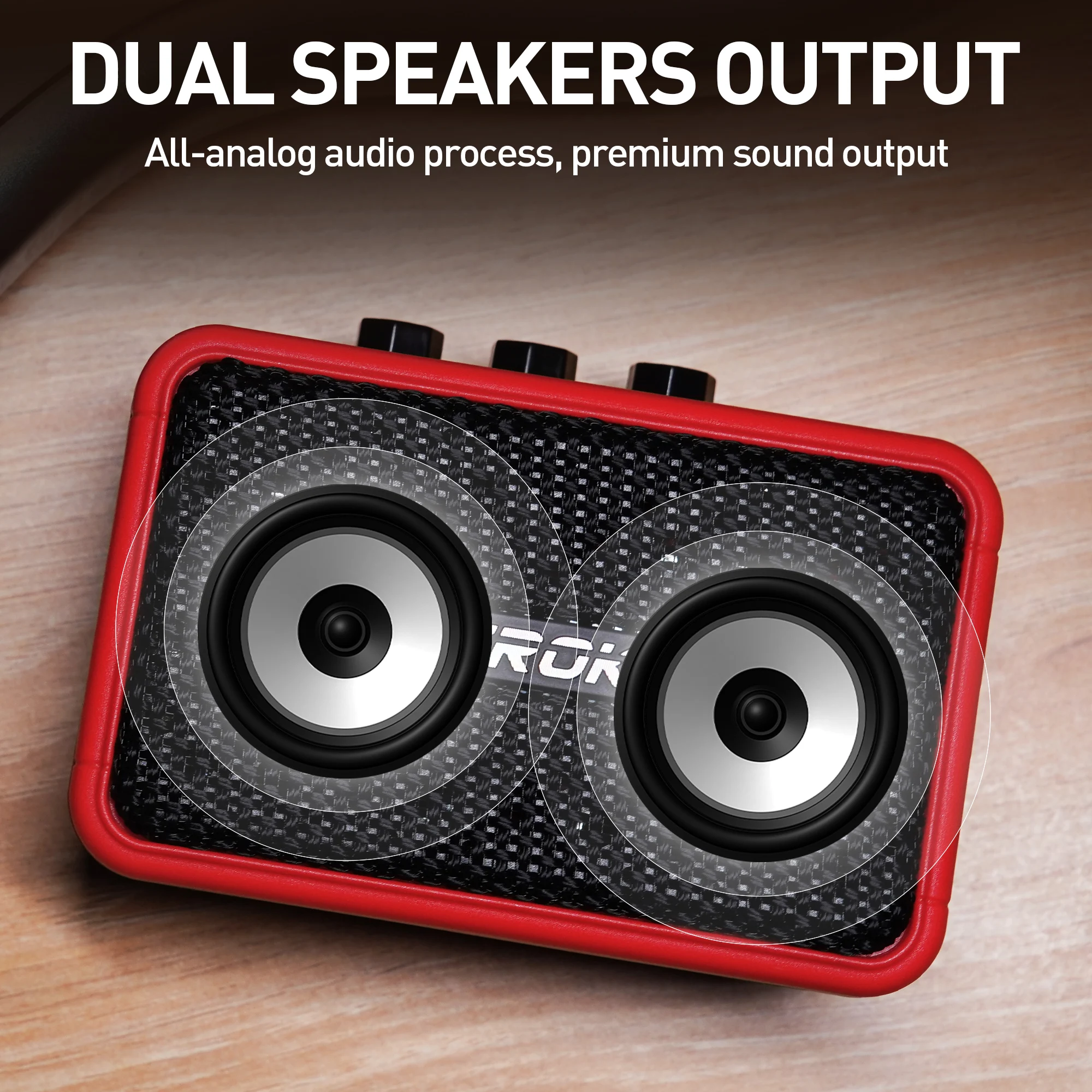 EROK Mini Guitar Amp 5W Electric Guitar Speaker with Bluetooth Clean & Overdrive Channels Portable Small Practice Guitar Amp
EROK Mini Guitar Amp 5W Electric Guitar Speaker with Bluetooth Clean & Overdrive Channels Portable Small Practice Guitar Amp