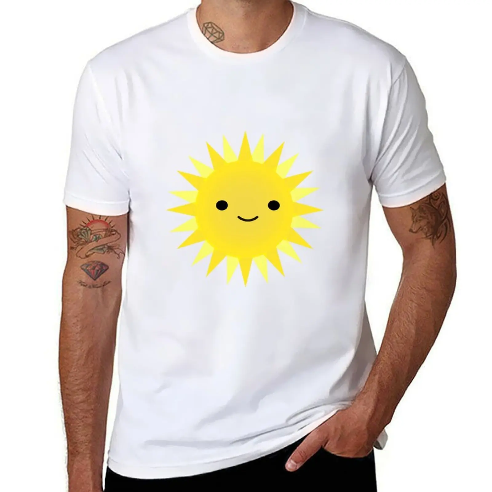 Cute Kawaii Bright Yellow Happy Sun T-Shirt essential t shirt t shirt for man 100 percent cotton T-Shirt
Cute Kawaii Bright Yellow Happy Sun T-Shirt essential t shirt t shirt for man 100 percent cotton T-Shirt