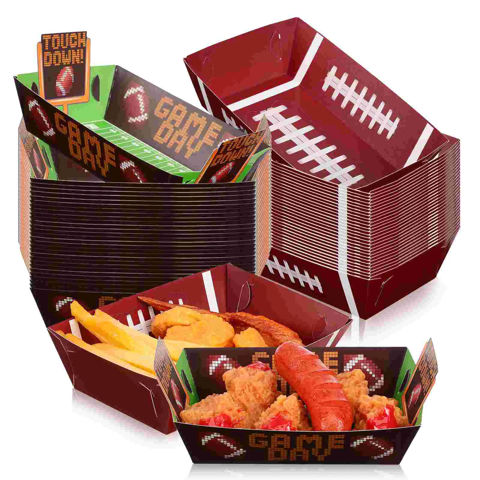 60 Pcs Football Party Box Dessert Plates Venue Setting Props Tray Decor Footballs
60 Pcs Football Party Box Dessert Plates Venue Setting Props Tray Decor Footballs