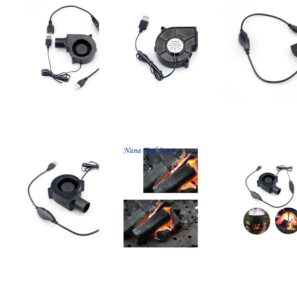 31GJ барбекю вентилятор PWM Blower 75x75x30 мм 5V 2A Большой поток воздуха USB Powered для приготовления пищи для приготовления 
31GJ барбекю вентилятор PWM Blower 75x75x30 мм 5V 2A Большой поток воздуха USB Powered для приготовления пищи для приготовления