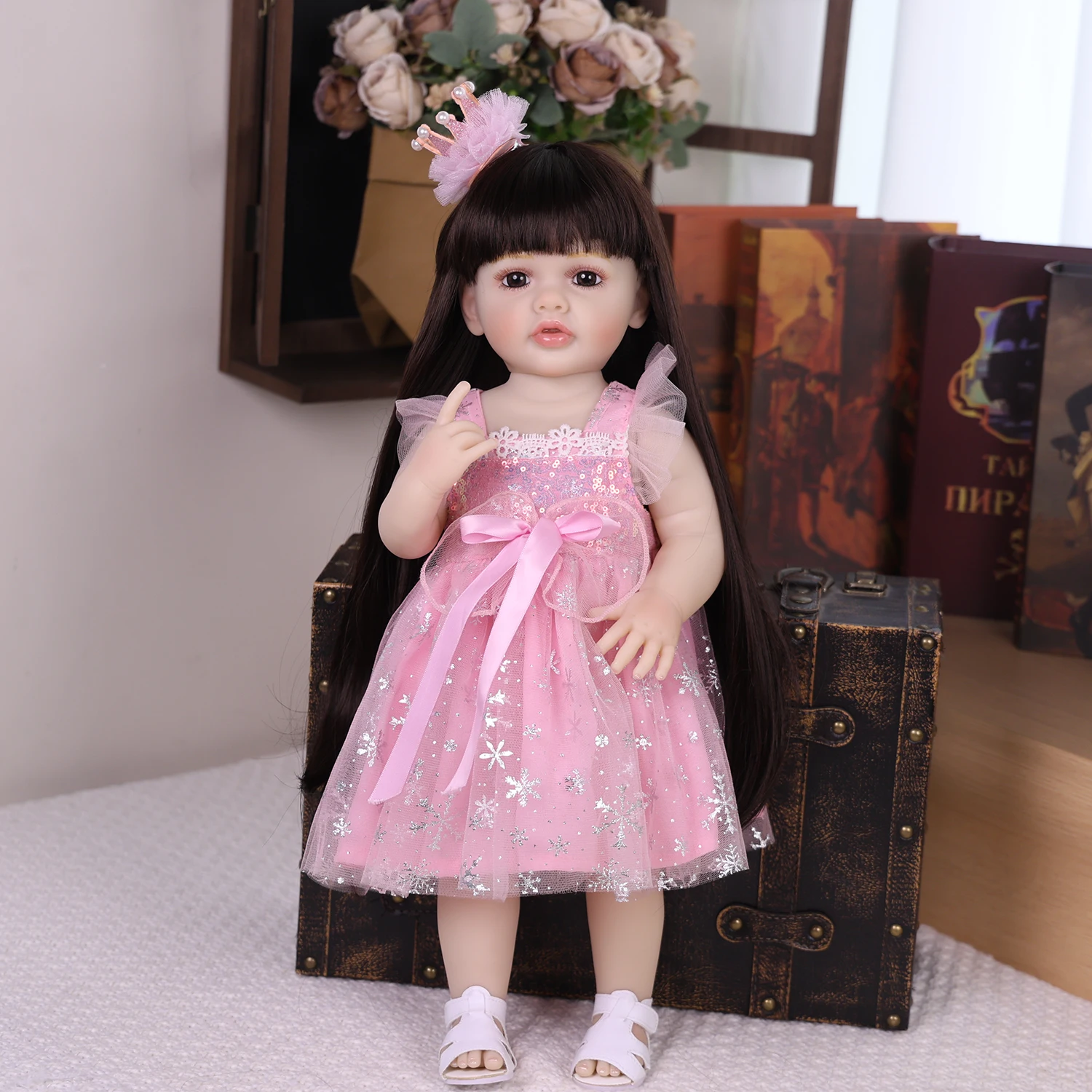 KEIUMI 22 Inch Bebe Reborn Doll Soft Touch Silicone Vinyl Cuddly Body Lifelike Skin High Quality Handmade Doll Christmas Gift
KEIUMI 22 Inch Bebe Reborn Doll Soft Touch Silicone Vinyl Cuddly Body Lifelike Skin High Quality Handmade Doll Christmas Gift