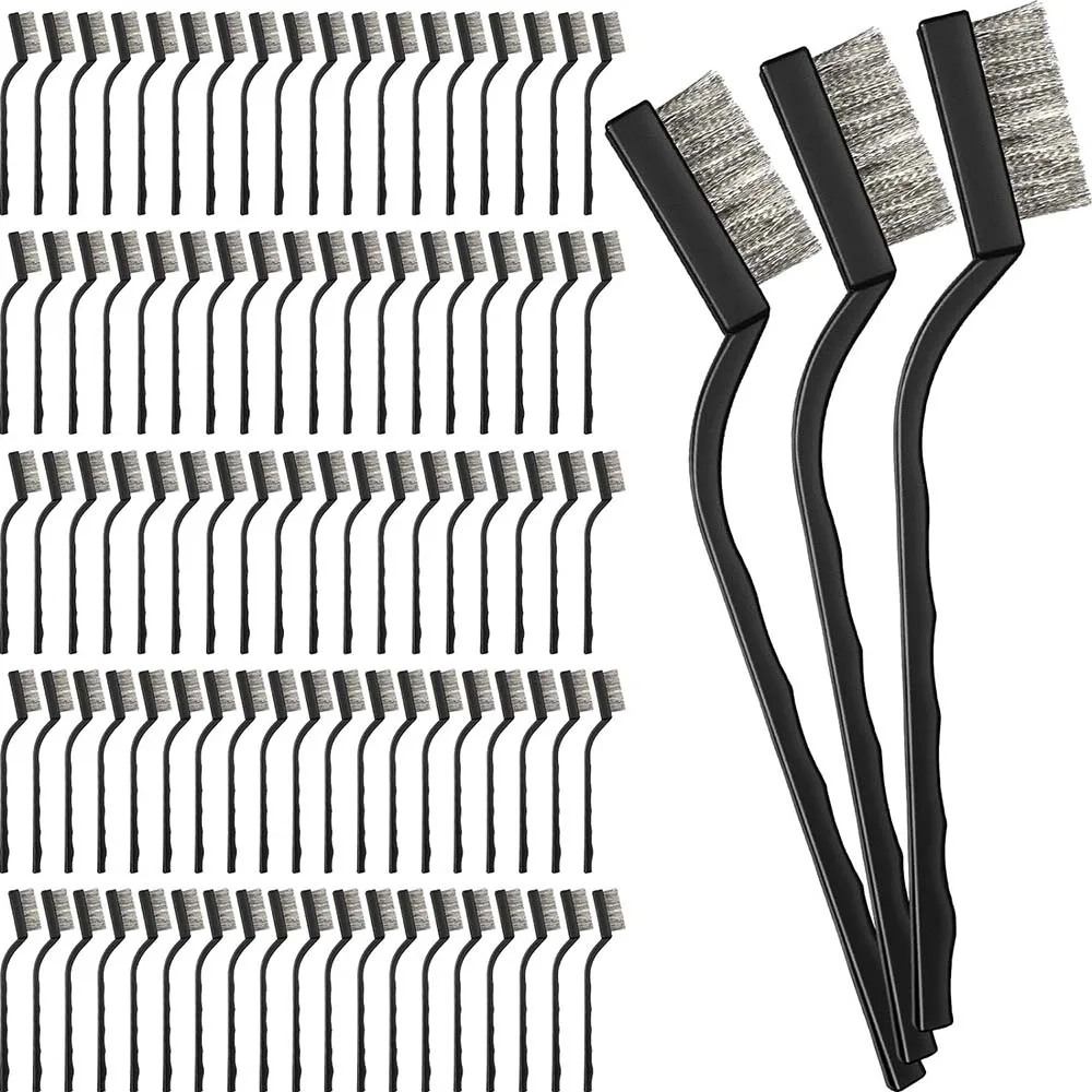 Mini Wire Brushes Set Brush Curved Handle Wire Brush for Cleaning Metal Scrub Brush Masonry Brush for Cleaning Welding Slag
Mini Wire Brushes Set Brush Curved Handle Wire Brush for Cleaning Metal Scrub Brush Masonry Brush for Cleaning Welding Slag