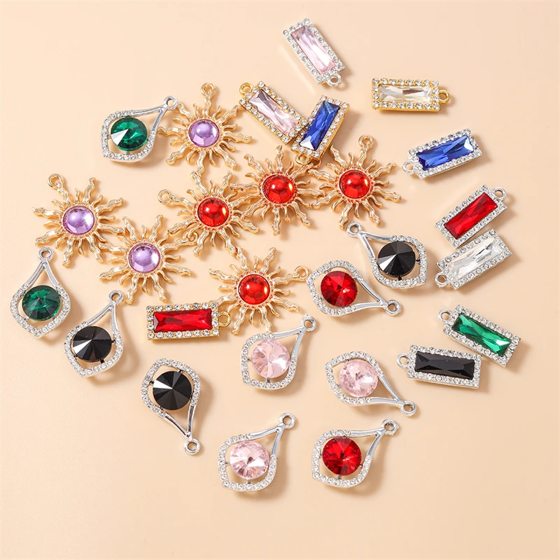 20pcs Delicate Crystal Rectangle Sun Charms Pendants for Jewelry Making Drop Earrings Necklaces Bracelets DIY Crafts Accessories
20pcs Delicate Crystal Rectangle Sun Charms Pendants for Jewelry Making Drop Earrings Necklaces Bracelets DIY Crafts Accessories