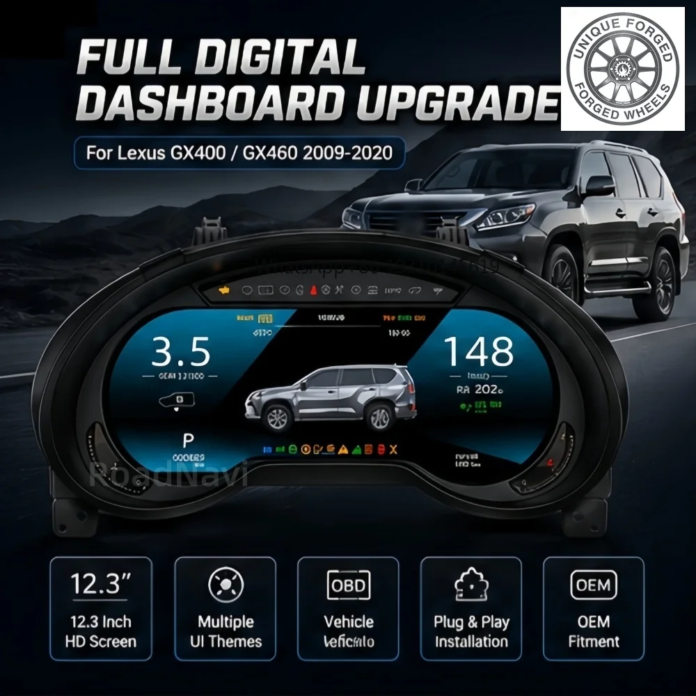 26style BC RoadNavi Car Auto Speedometer for Lexus GX400 GX460 2009-2020 LCD Digital Cluster Car Upgrade Dashboard Instrument
26style BC RoadNavi Car Auto Speedometer for Lexus GX400 GX460 2009-2020 LCD Digital Cluster Car Upgrade Dashboard Instrument