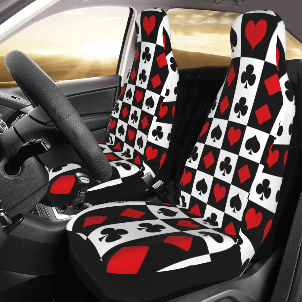 Playing Card Car Seat Cover Custom Printing Universal Front Protector Accessories Cushion Set
Playing Card Car Seat Cover Custom Printing Universal Front Protector Accessories Cushion Set