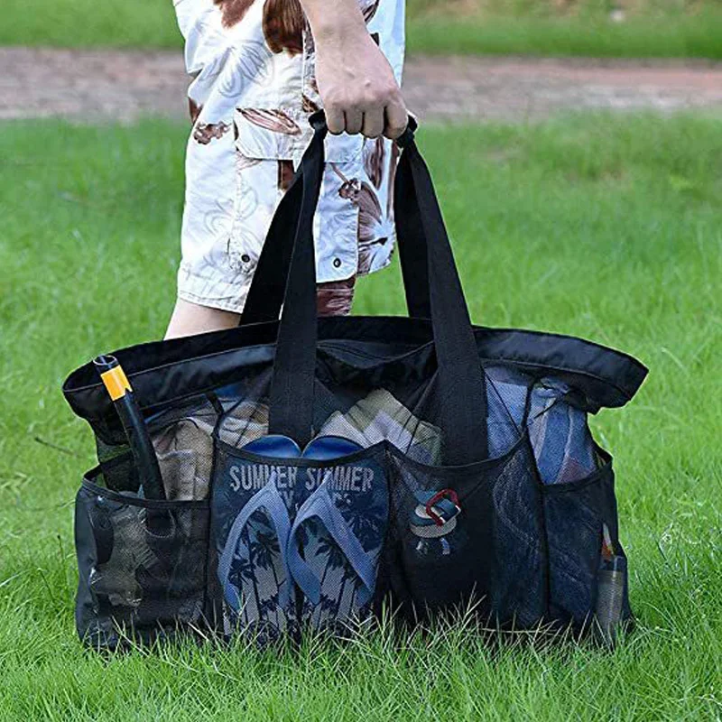 1PCS Large Capacity Beach Bag Mesh Beach Tote Bag Portable Folding For Shopping Swimming Camping Handbag Swim Pool Bag For Trip
1PCS Large Capacity Beach Bag Mesh Beach Tote Bag Portable Folding For Shopping Swimming Camping Handbag Swim Pool Bag For Trip