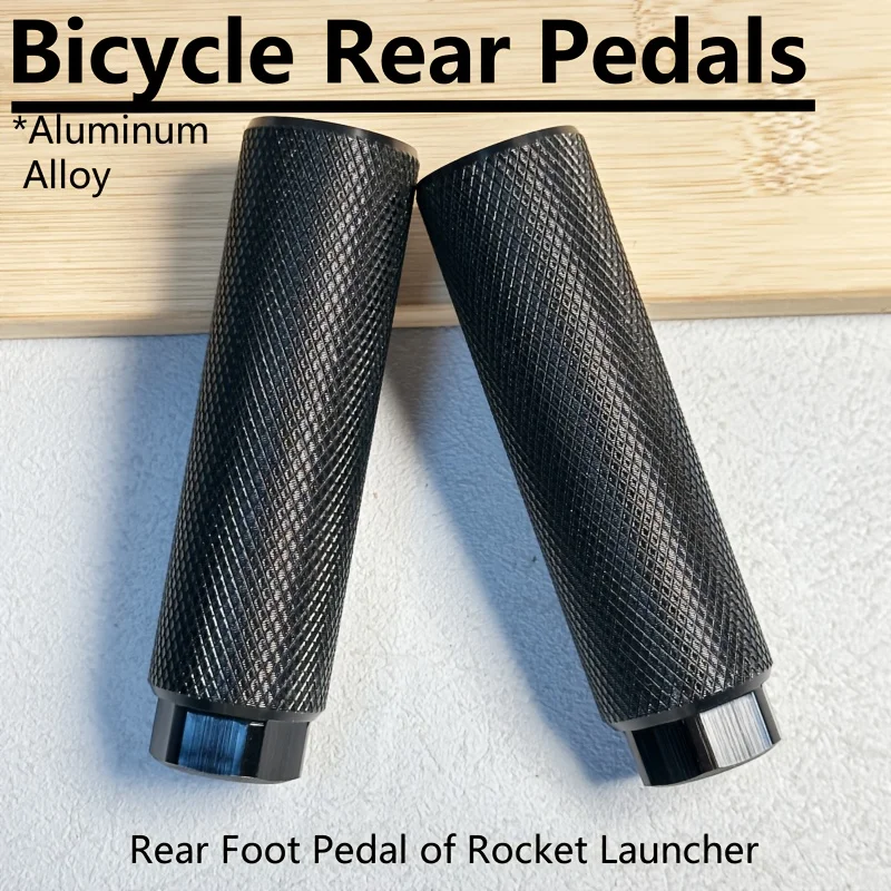 Aluminum Alloy Bicycle Rocket Launcher Rear Pedals Anti-Slip Knurled Surface Bike Rear Foot Pegs Passenger Foot Rest Durable
Aluminum Alloy Bicycle Rocket Launcher Rear Pedals Anti-Slip Knurled Surface Bike Rear Foot Pegs Passenger Foot Rest Durable