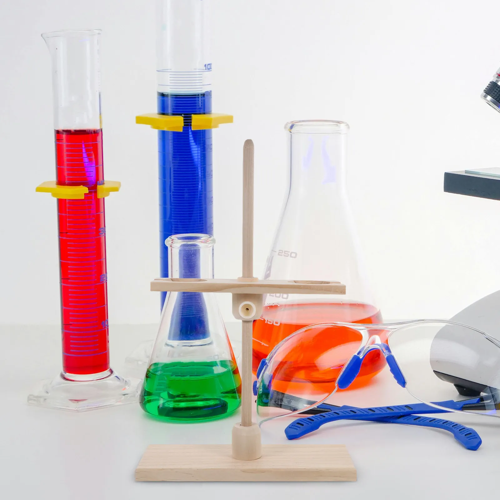 Wooden Adjustable Height 2 Funnels Holder Stand for School Lab Use Funnel Rack Oil Funnel Support Rack 2 Funnels Wooden Stand
Wooden Adjustable Height 2 Funnels Holder Stand for School Lab Use Funnel Rack Oil Funnel Support Rack 2 Funnels Wooden Stand