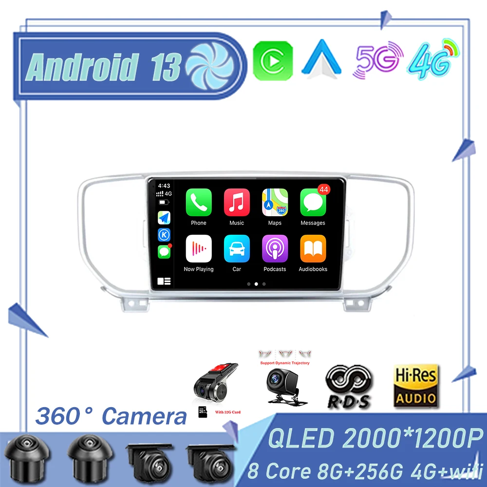 Автомагнитола на Android 13 для KIA Sportage KX5 2016-2018, мультимедийный видеоплеер, навигация, GPS 360, камера, BT, 4G, головное устройство, NO 2 Din
Автомагнитола на Android 13 для KIA Sportage KX5 2016-2018, мультимедийный видеоплеер, навигация, GPS 360, камера, BT, 4G, головное устройство, NO 2 Din