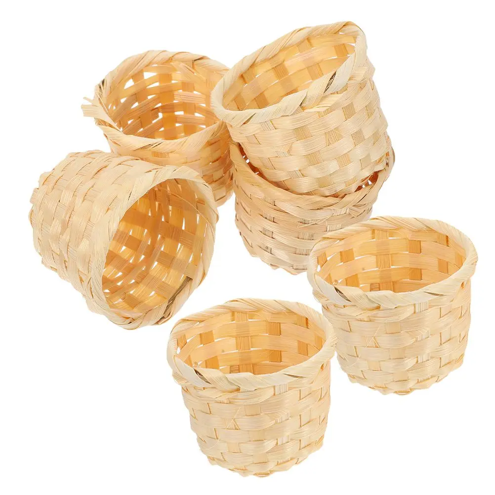 Home Storage Basket Desktop ganizer Small Woven Bamboo Products Lightweight Mini Baskets Versatile Use Straw Willow Rattan
Home Storage Basket Desktop ganizer Small Woven Bamboo Products Lightweight Mini Baskets Versatile Use Straw Willow Rattan