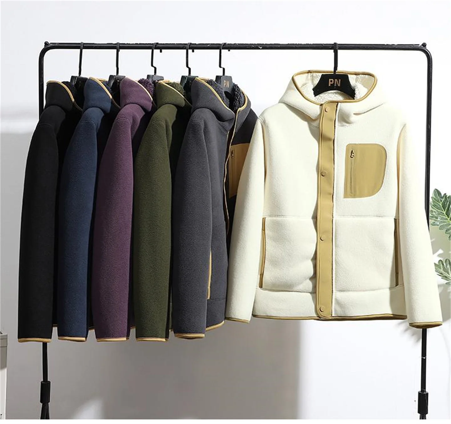 Уличная флисовая куртка — унисекс контрастного цвета с капюшоном/стойкой воротником, тяжелое флисовое пальто, ультра теплое для зимы
Уличная флисовая куртка — унисекс контрастного цвета с капюшоном/стойкой воротником, тяжелое флисовое пальто, ультра теплое для зимы