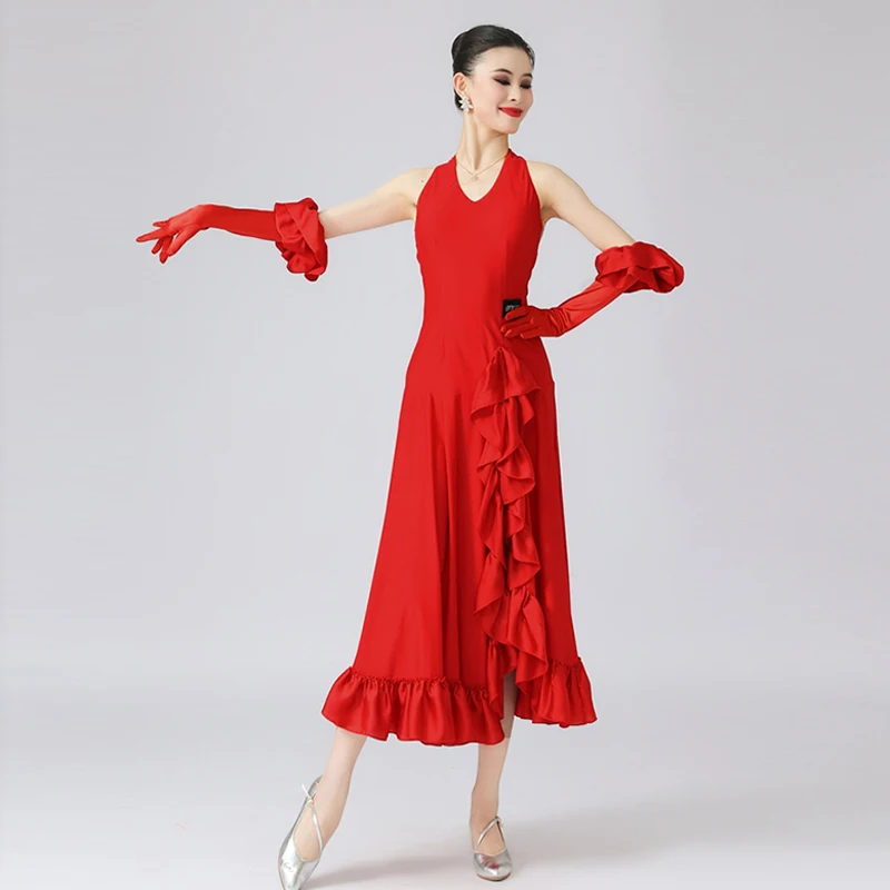 Red Standard Ballroom Dance Dress Women Waltz Dancing Costume Halter Backless Long Dresses Tango Modern Dance Stage Wear AMY1458
Red Standard Ballroom Dance Dress Women Waltz Dancing Costume Halter Backless Long Dresses Tango Modern Dance Stage Wear AMY1458