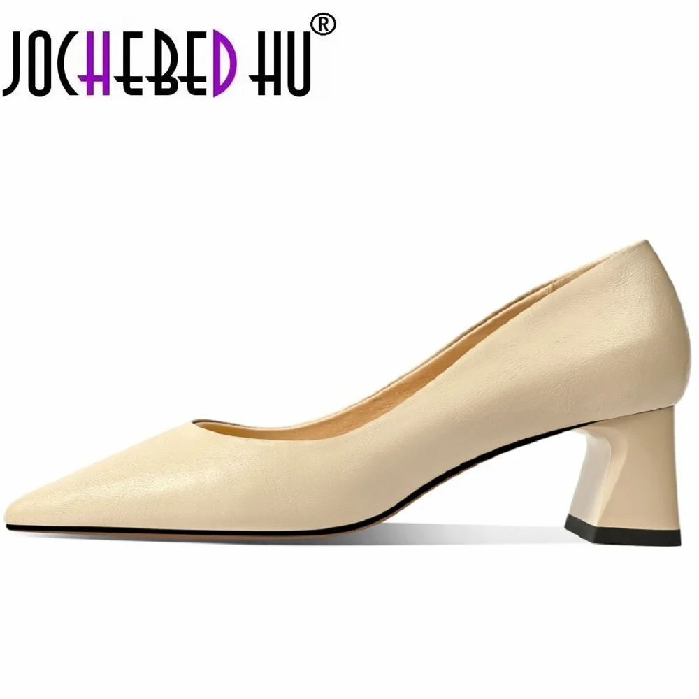 【JOCHEBED HU】Новые весенние туфли из натуральной кожи с острым носком на толстом высоком каблуке, удобная обувь без шнуровки Grace для взрослых, размеры 33–42
【JOCHEBED HU】Новые весенние туфли из натуральной кожи с острым носком на толстом высоком каблуке, удобная обувь без шнуровки Grace для взрослых, размеры 33–42