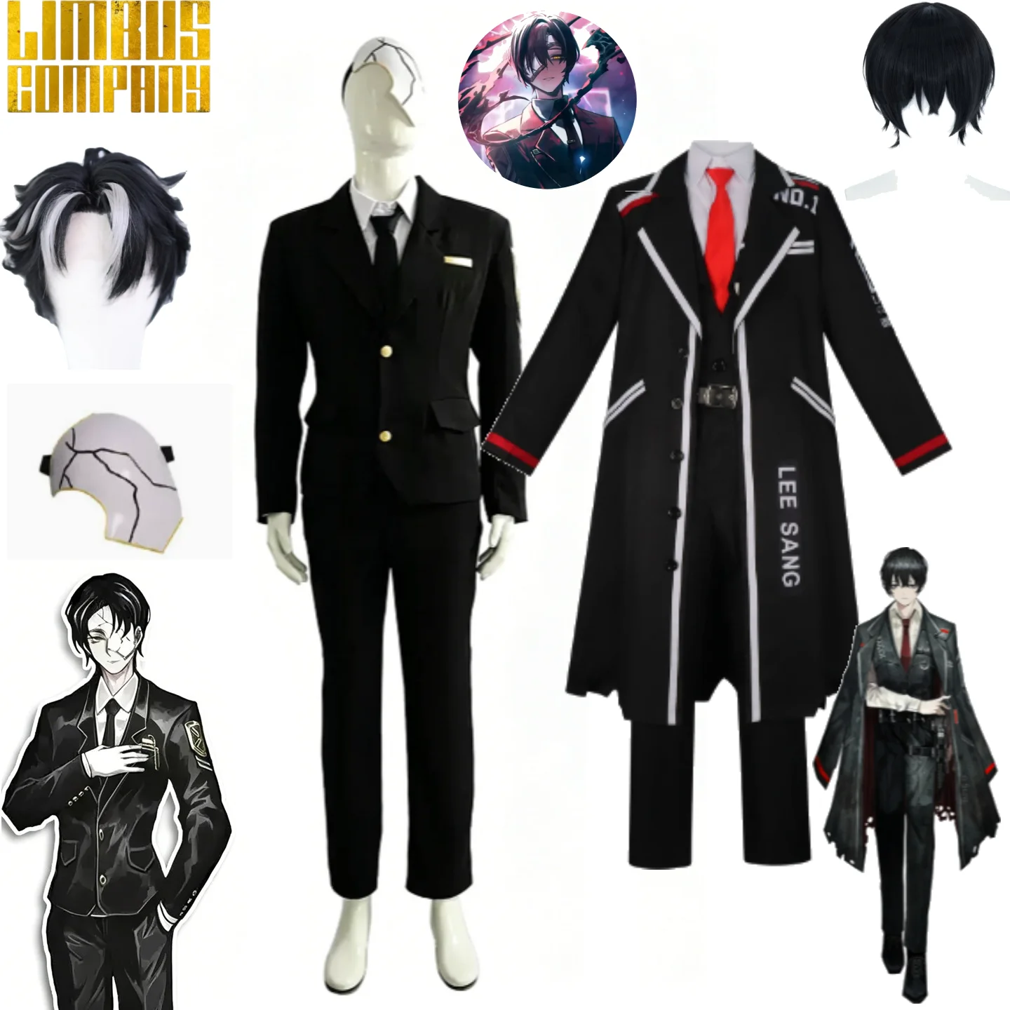 Limbus Company Yi Sang Rion Cosplay Costume Mask Wigs Battle Suit Props Set Halloween Comic Con Party Cosplay Limbus Outfit
Limbus Company Yi Sang Rion Cosplay Costume Mask Wigs Battle Suit Props Set Halloween Comic Con Party Cosplay Limbus Outfit