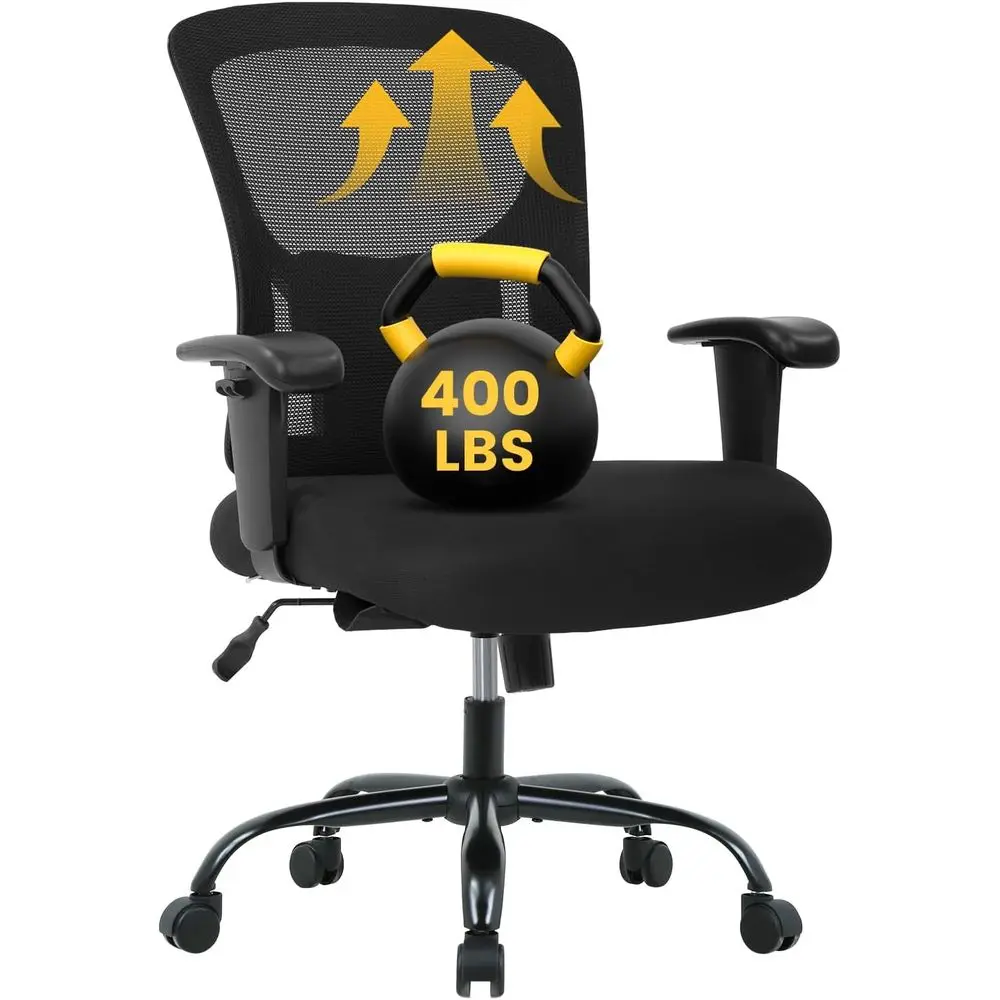 Big and Tall Oice Chair 400lbs Wide Seat Desk Chair Computer Chair with Lumbar Support Adjustable Arms Task Rolling Swivel Mesh
Big and Tall Oice Chair 400lbs Wide Seat Desk Chair Computer Chair with Lumbar Support Adjustable Arms Task Rolling Swivel Mesh