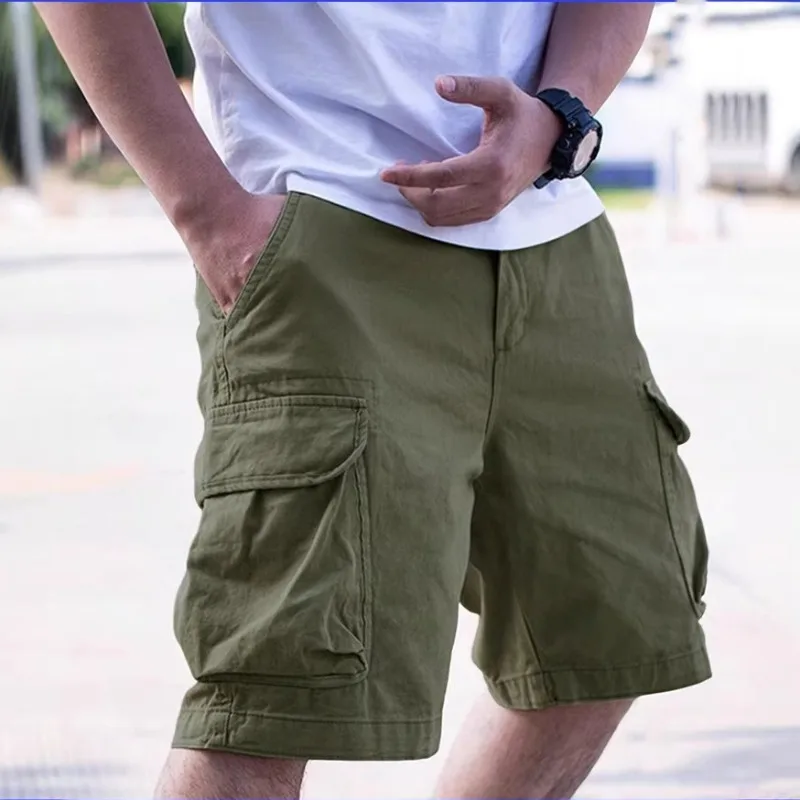 KIDWHXR Summer Man Cargo Shorts American Mid Waist Pocket Male Knee-length Pant Elastic Waist Drawstring Outdoor Men Shorts
KIDWHXR Summer Man Cargo Shorts American Mid Waist Pocket Male Knee-length Pant Elastic Waist Drawstring Outdoor Men Shorts