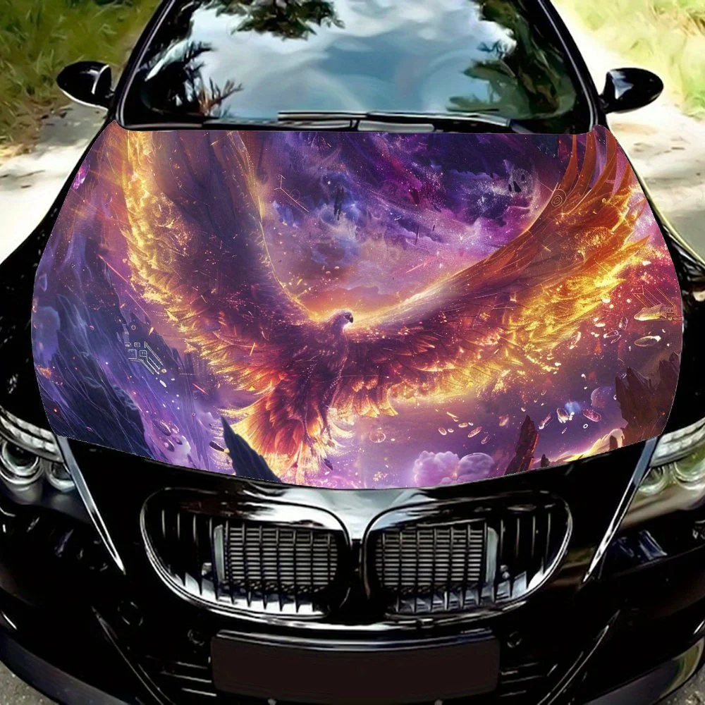 Flying Phoenix Fire Pattern car hood stickers, waterproof self-adhesive, scratch resistant, easy to stick, durable car PVC stick
Flying Phoenix Fire Pattern car hood stickers, waterproof self-adhesive, scratch resistant, easy to stick, durable car PVC stick