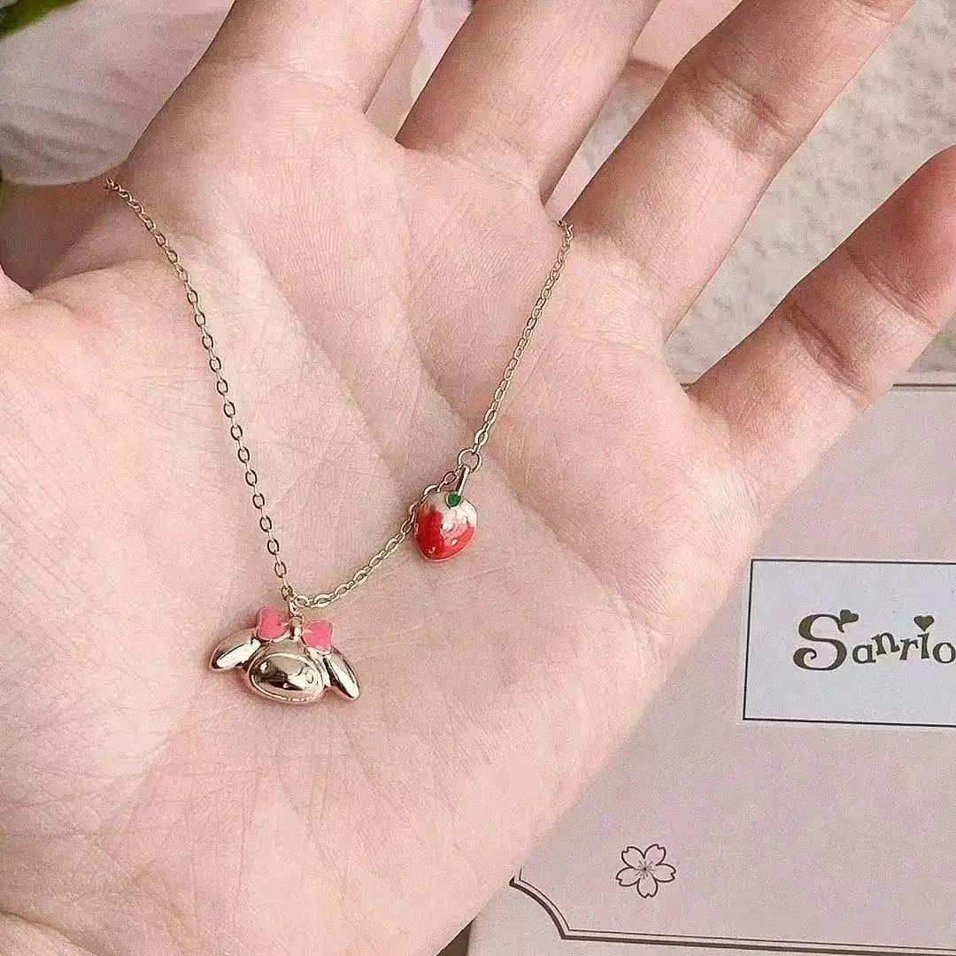 Miniso Sanrio Melody Strawberry Planet Necklace for Women Light Luxury High-end Sweet and Versatile Exquisite Collarbone Chain
Miniso Sanrio Melody Strawberry Planet Necklace for Women Light Luxury High-end Sweet and Versatile Exquisite Collarbone Chain