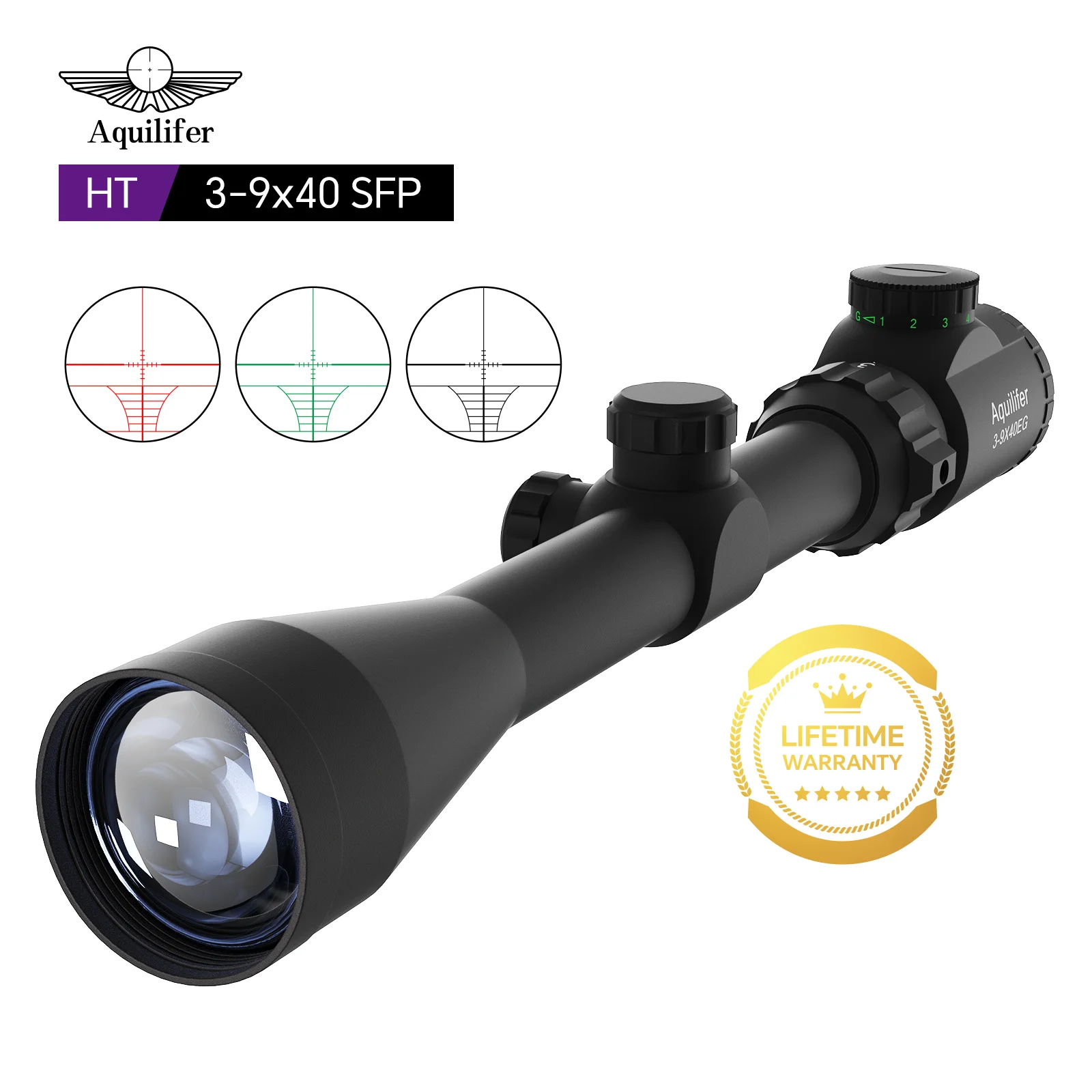 Aquilifer 3-9x40 Rifle Scope First Focal Plane Optical for AR15 AK 22LR Hunting and Shooting AR15 Accessories
Aquilifer 3-9x40 Rifle Scope First Focal Plane Optical for AR15 AK 22LR Hunting and Shooting AR15 Accessories