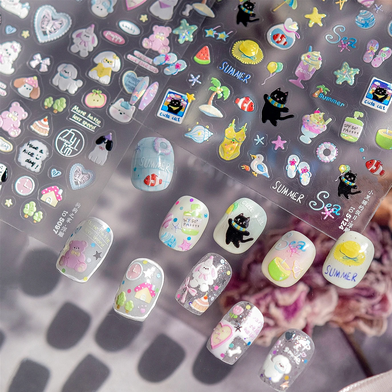 Cat Kitten Dog Puppy Sunmer Beach Apple Fish Bear Tree Ice Cream Bowknot Conch Watermelon Holiday Cool Nail Art Stickers Decals
Cat Kitten Dog Puppy Sunmer Beach Apple Fish Bear Tree Ice Cream Bowknot Conch Watermelon Holiday Cool Nail Art Stickers Decals