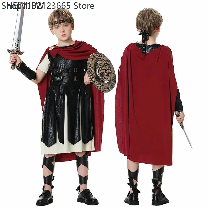 Unisex Ancient Roman Spartan Gladiator Cosplay Costumes Enfant Medieval Knight Warrior Stage Show Outfit Halloween Party Suits
Unisex Ancient Roman Spartan Gladiator Cosplay Costumes Enfant Medieval Knight Warrior Stage Show Outfit Halloween Party Suits