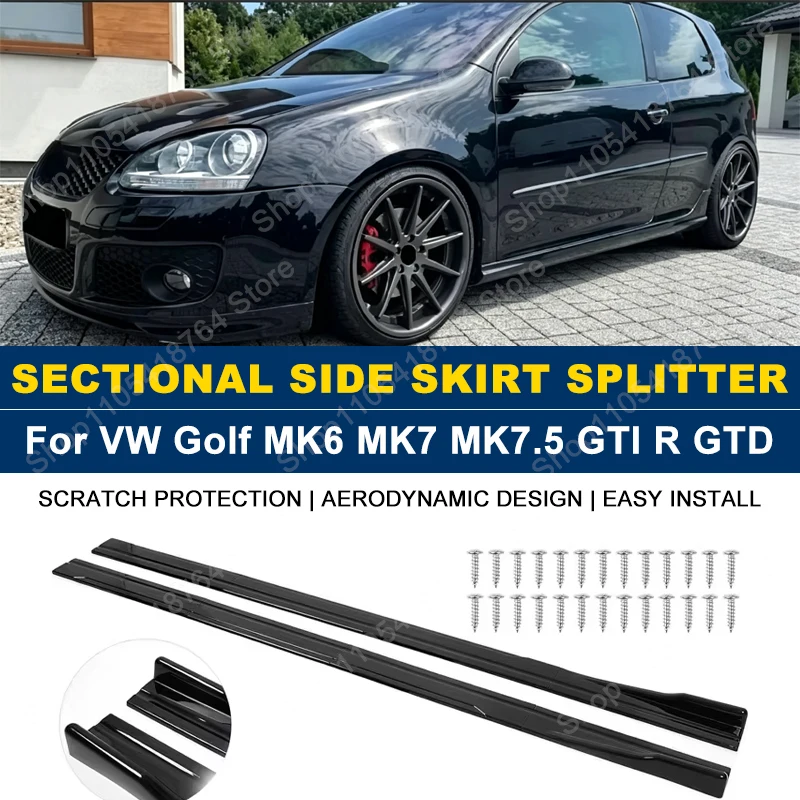 2.2M/86.6" Side Skirts Extension Rocker Panel Splitter For Volkswagen VW Accessories Golf MK6 MK7 MK7.5 GTI R GTD ABS Plastic
2.2M/86.6" Side Skirts Extension Rocker Panel Splitter For Volkswagen VW Accessories Golf MK6 MK7 MK7.5 GTI R GTD ABS Plastic