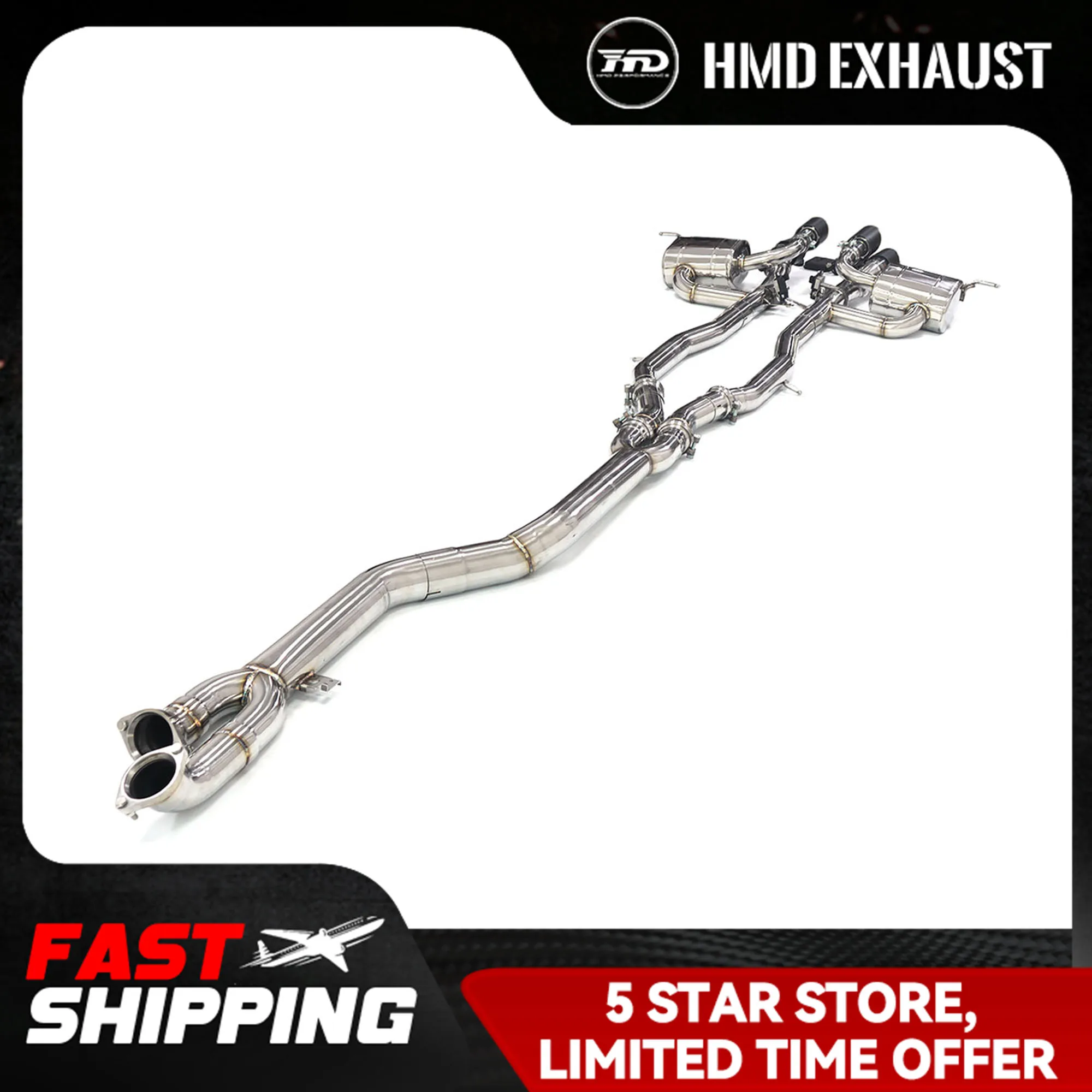 System Performance Catback For BMW M3 M4 G8X Muffler With Valves And Tips HMD Stainless Steel Exhaust System
System Performance Catback For BMW M3 M4 G8X Muffler With Valves And Tips HMD Stainless Steel Exhaust System