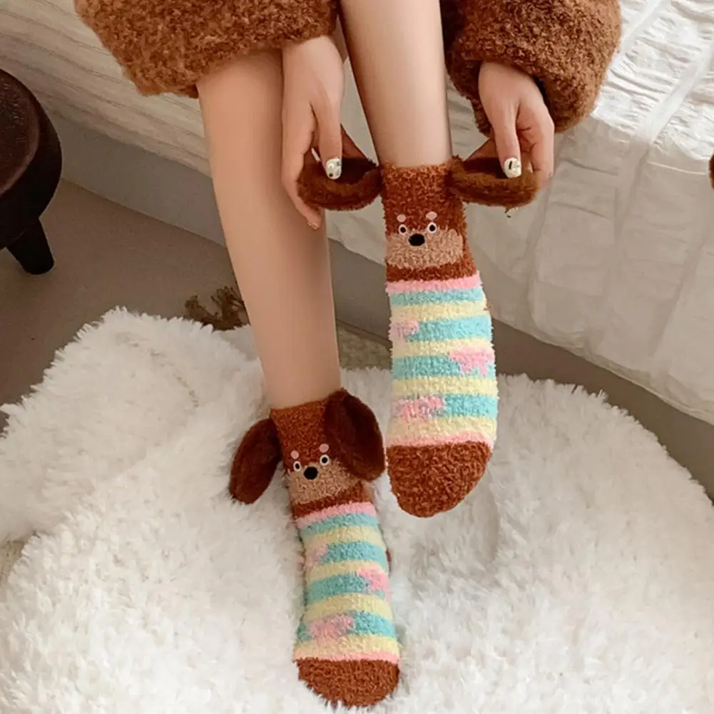 Dachshund Cartoon Socks Design Socks Cozy Dachshund Design Floor Socks 3d Cartoon Striped Print Coral Fleece for Women
Dachshund Cartoon Socks Design Socks Cozy Dachshund Design Floor Socks 3d Cartoon Striped Print Coral Fleece for Women