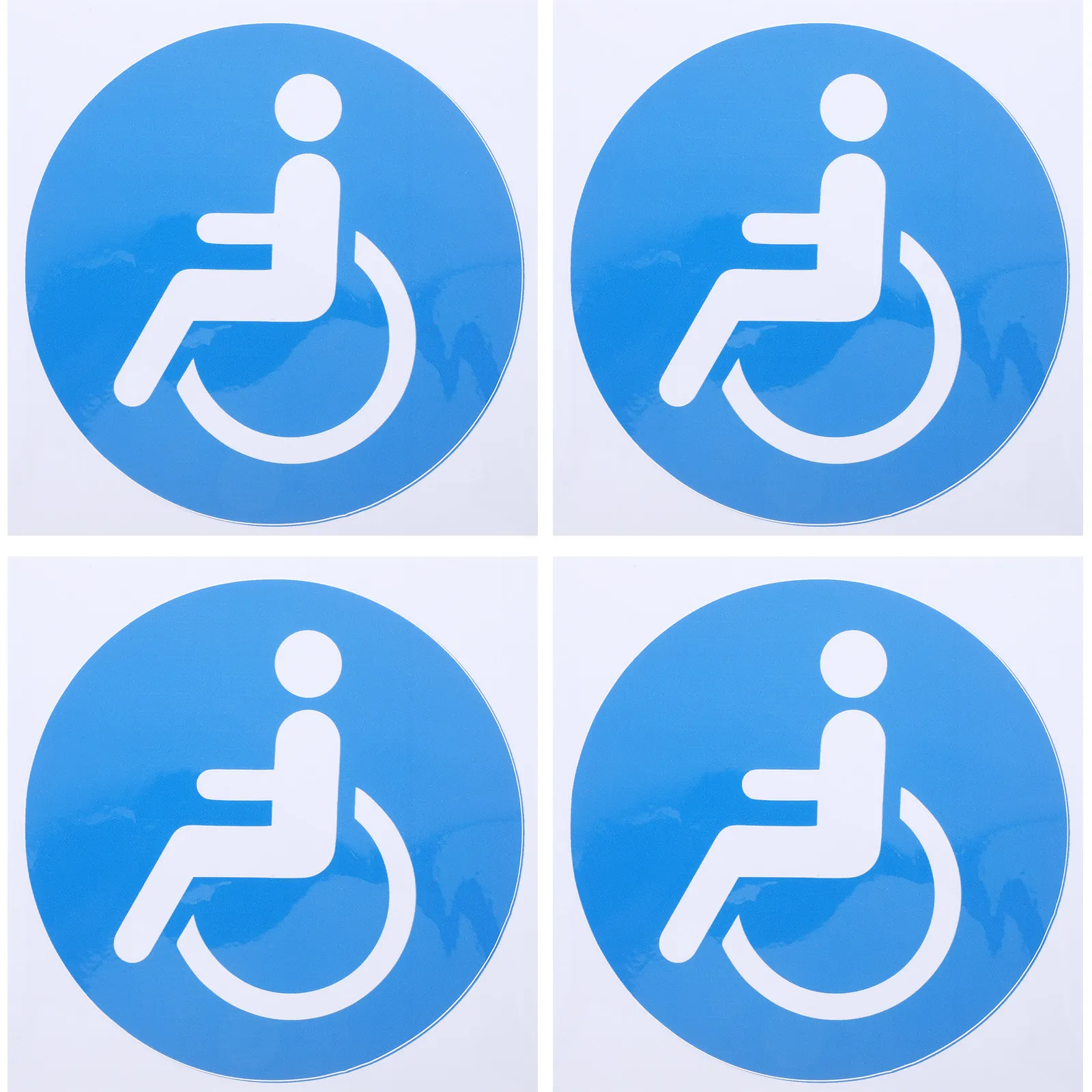 4Pcs Disabled Wheelchair Symbol Sticker Pack Adhesive Waterproof Decals for Cars Trucks Windows Doors Accessibility
4Pcs Disabled Wheelchair Symbol Sticker Pack Adhesive Waterproof Decals for Cars Trucks Windows Doors Accessibility