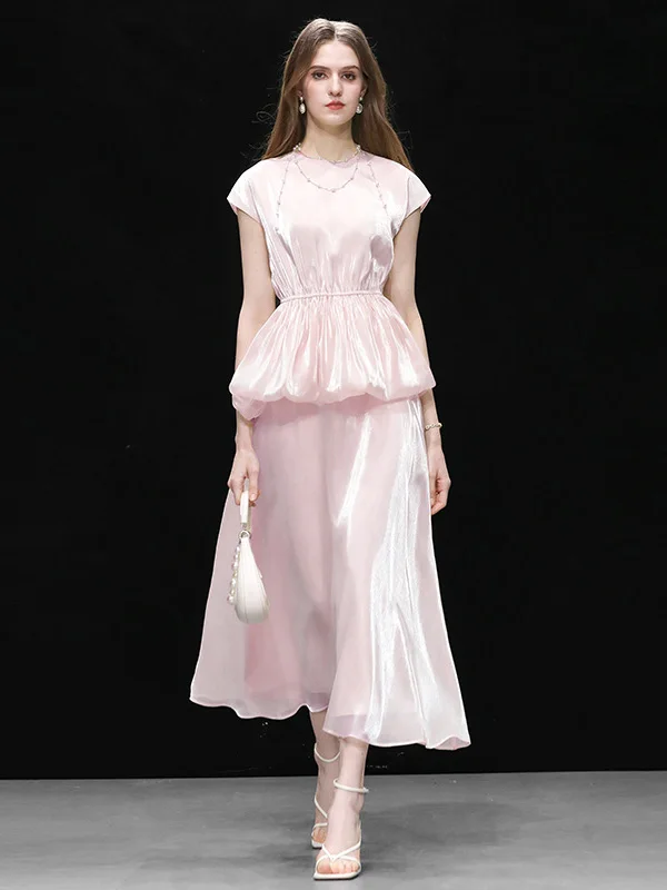 Elegant round Neck Waist-Cinching Glass Silk Top High Waist Loose Fairy Half Skirt Set Summer 2026 Fashion Women's Ensemble
Elegant round Neck Waist-Cinching Glass Silk Top High Waist Loose Fairy Half Skirt Set Summer 2026 Fashion Women's Ensemble