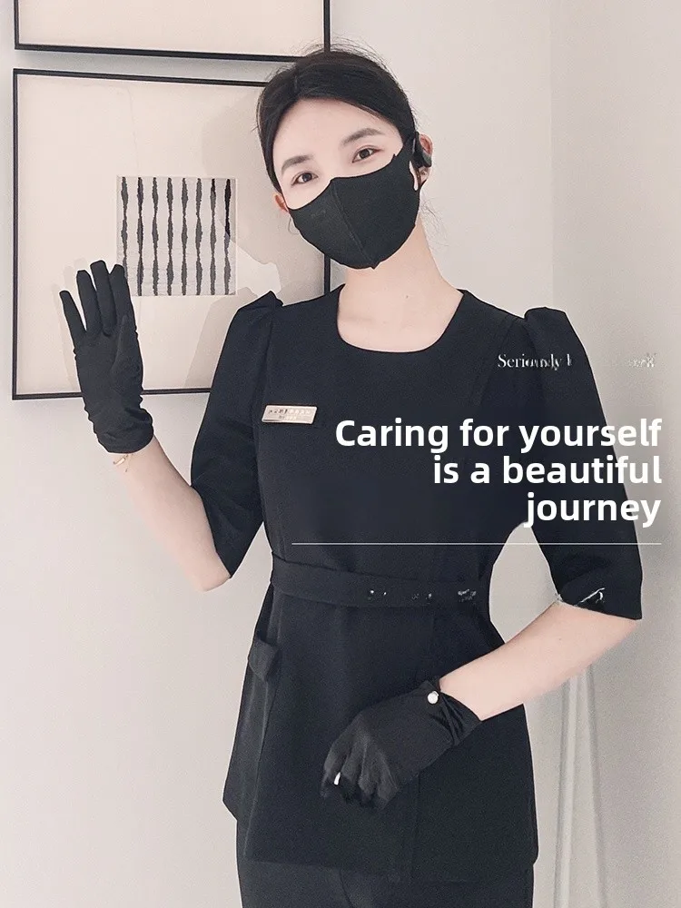 Корейский стильный весенне-летний костюм для салонов красоты, женский, новый, премиум-класса, для ухода за кожей, комплект с длинными брюками
Корейский стильный весенне-летний костюм для салонов красоты, женский, новый, премиум-класса, для ухода за кожей, комплект с длинными брюками