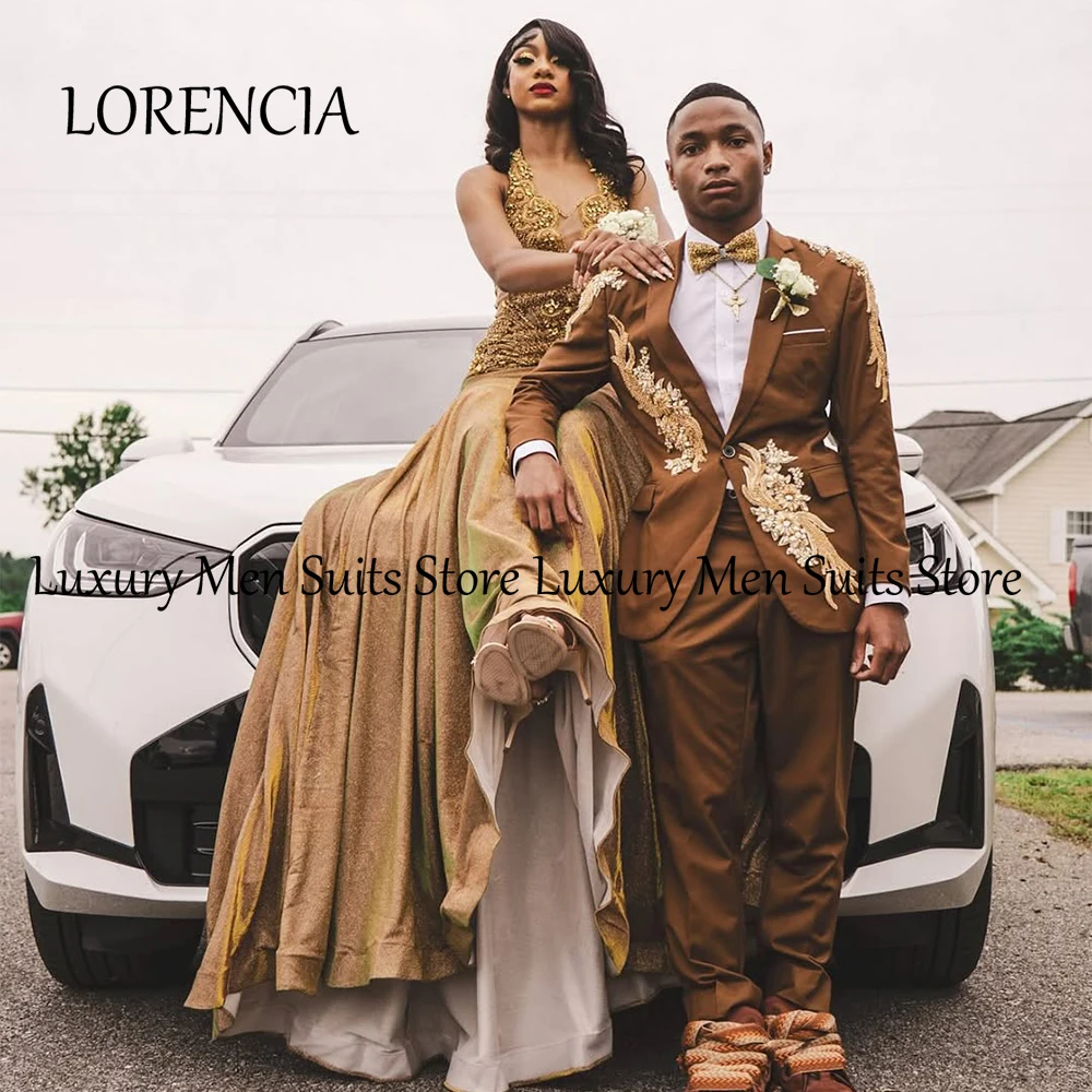 Luxury Matel Ornaments Suits for Male 2 Pieces Flat Collar Wedding Tuxedos Customized Blazer Pants abiti uomo estivi eleganti
Luxury Matel Ornaments Suits for Male 2 Pieces Flat Collar Wedding Tuxedos Customized Blazer Pants abiti uomo estivi eleganti