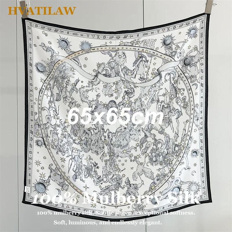 Luxury 100% Mulberry Silk Scarf 65x65cm Square Silk Scarf for Women Designer Floral Printed Head Scarf Hijab Bandana Neckerchief
Luxury 100% Mulberry Silk Scarf 65x65cm Square Silk Scarf for Women Designer Floral Printed Head Scarf Hijab Bandana Neckerchief