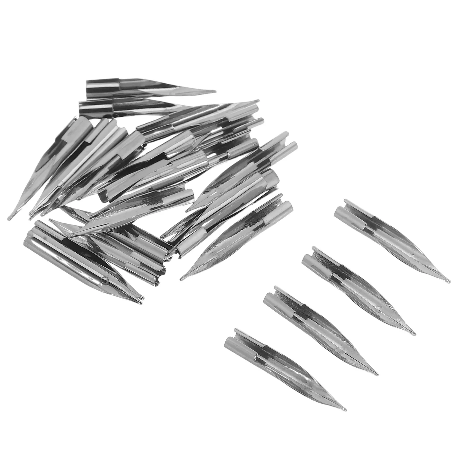 25pcs Steel Pen Nibs Replacement Tips 0.38 mm For Fountain Pens Smooth Writing Durable Compatible With Pens For School Drawing
25pcs Steel Pen Nibs Replacement Tips 0.38 mm For Fountain Pens Smooth Writing Durable Compatible With Pens For School Drawing