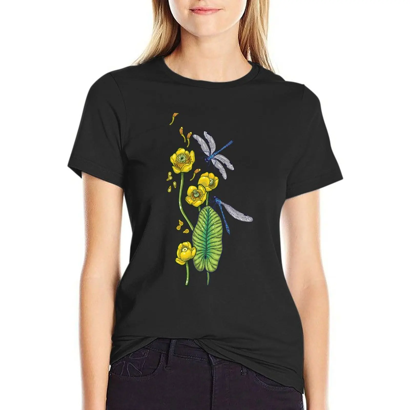 yellow water lilies and dragonflies T-Shirt vintage clothes funny Female clothing new edition t shirts for Women
yellow water lilies and dragonflies T-Shirt vintage clothes funny Female clothing new edition t shirts for Women