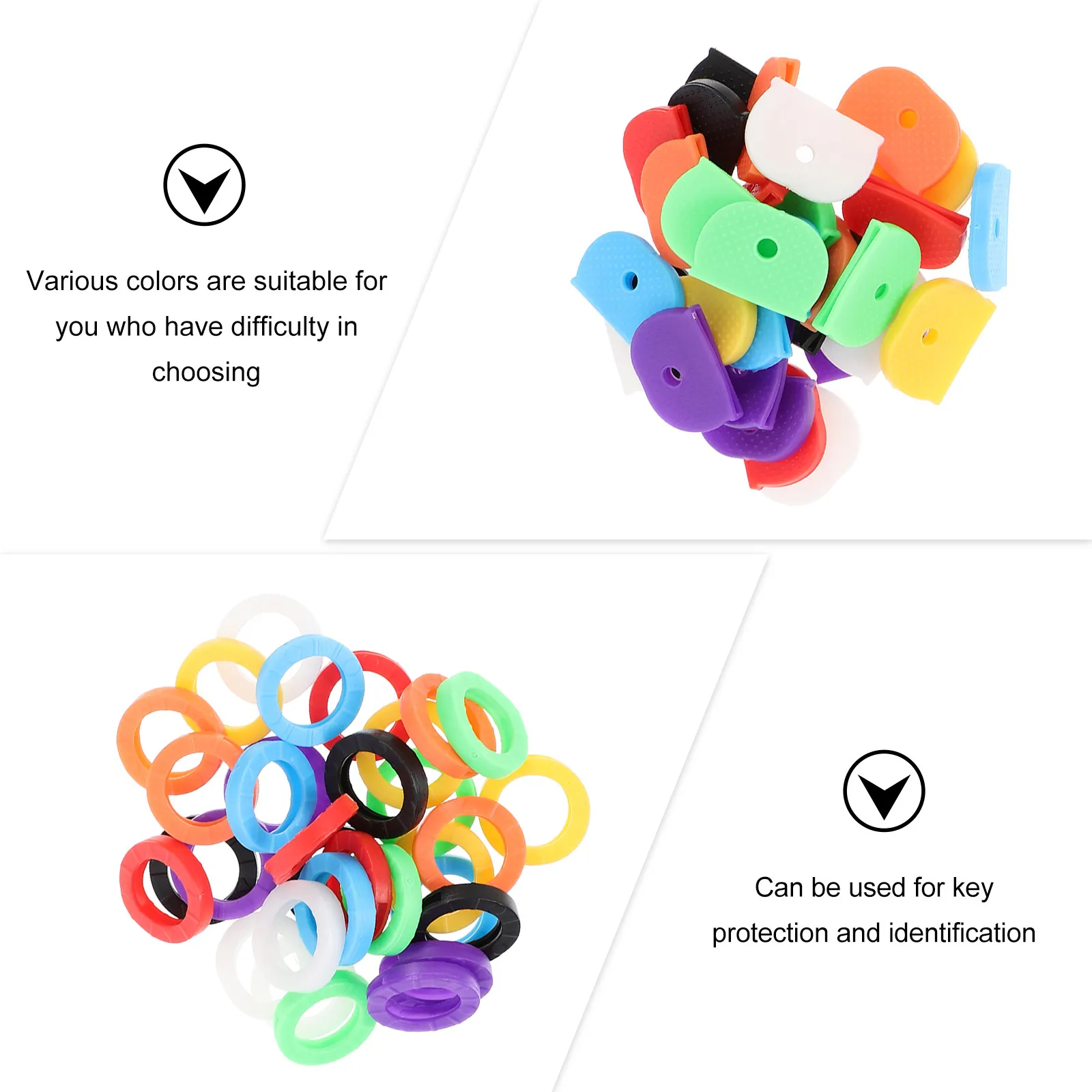 64 Pcs Key Cover Covers Protector Bands Identifiers Cap Color Coded Caps Sleeve
64 Pcs Key Cover Covers Protector Bands Identifiers Cap Color Coded Caps Sleeve