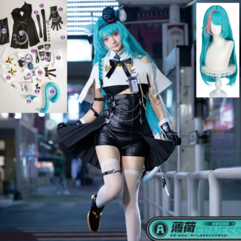 Neverness To Everness Mint Cosplay Costume Esper Outfit Psychic Blue White Futuristic Dress Full Set For Women Halloween
Neverness To Everness Mint Cosplay Costume Esper Outfit Psychic Blue White Futuristic Dress Full Set For Women Halloween