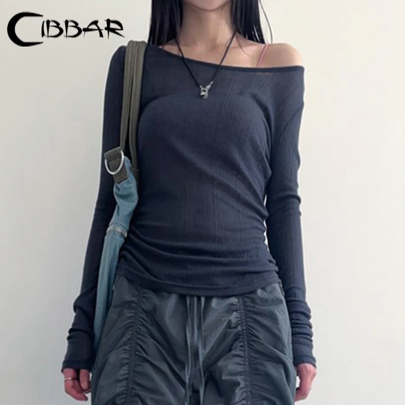 CIBBAR Slim-fitting Off-shoulder Crop Top Women Casual Full Sleeve Backless T Shirts y2k Aesthetic Ladies Autumn Tees Smock Sexy
CIBBAR Slim-fitting Off-shoulder Crop Top Women Casual Full Sleeve Backless T Shirts y2k Aesthetic Ladies Autumn Tees Smock Sexy
