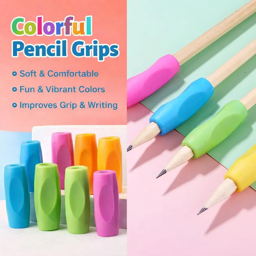 4-Pack Pencil Grips,Soft Silicone & Non-Slip Texture, Ergonomic Pen Holder for Kids & Adults Left/Right Handed Writing,Drawing
4-Pack Pencil Grips,Soft Silicone & Non-Slip Texture, Ergonomic Pen Holder for Kids & Adults Left/Right Handed Writing,Drawing