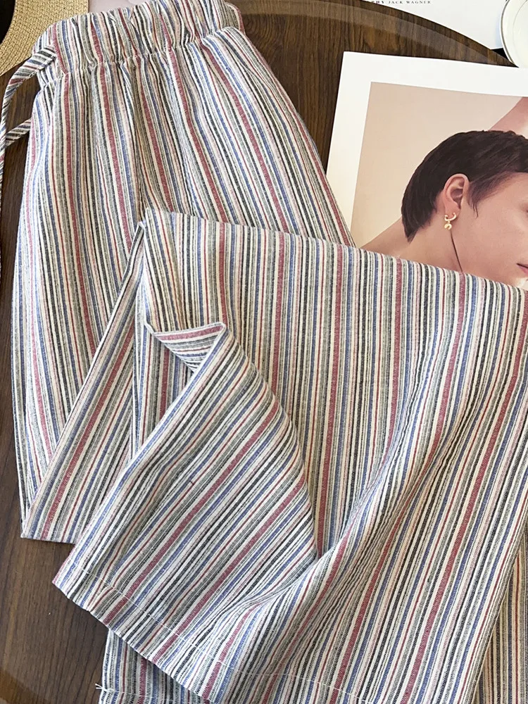 plus Size Casual Pants Women's Artistic Slimming Versatile Personality Color Block Striped Wide Leg Pants High Waist Straight...
plus Size Casual Pants Women's Artistic Slimming Versatile Personality Color Block Striped Wide Leg Pants High Waist Straight...