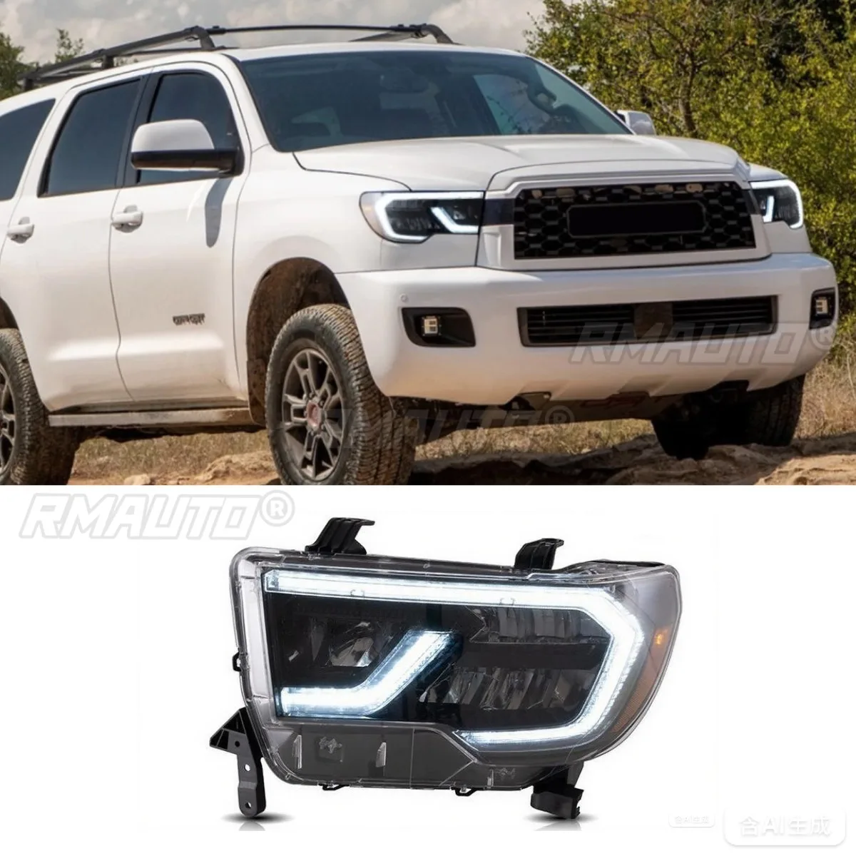 For Toyota Tundra 2007-2013 Sequoia 2008+ Left Right Lamp LED Daytime Light Front LED Headlamp Assembly Wide Light Corner Lamp
For Toyota Tundra 2007-2013 Sequoia 2008+ Left Right Lamp LED Daytime Light Front LED Headlamp Assembly Wide Light Corner Lamp